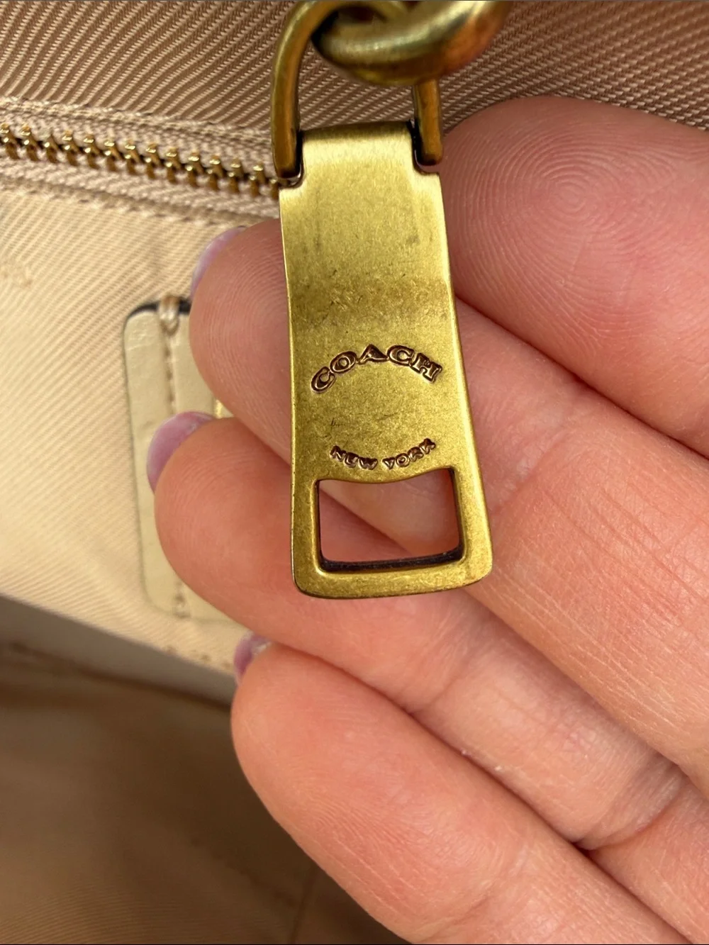 Coach Grace 26831 Colorblock Leather Satchel Beechwood Pink Ivory